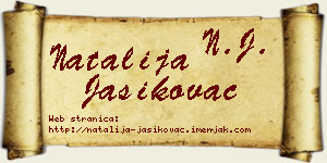 Natalija Jasikovac vizit kartica